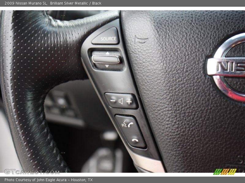 Brilliant Silver Metallic / Black 2009 Nissan Murano SL