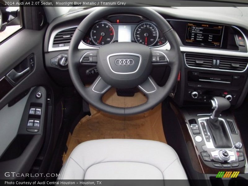 Moonlight Blue Metallic / Titanium Grey 2014 Audi A4 2.0T Sedan