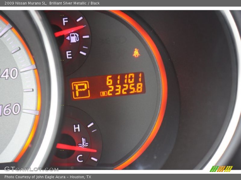 Brilliant Silver Metallic / Black 2009 Nissan Murano SL