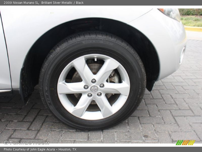 Brilliant Silver Metallic / Black 2009 Nissan Murano SL