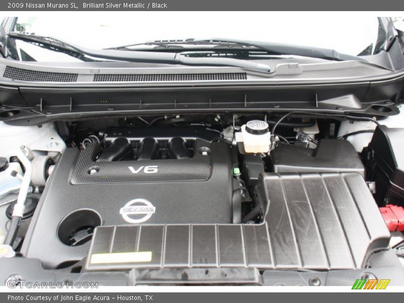 Brilliant Silver Metallic / Black 2009 Nissan Murano SL
