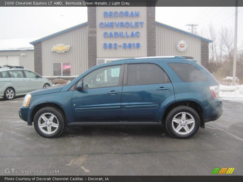 Bermuda Green Metallic / Light Gray 2006 Chevrolet Equinox LT AWD