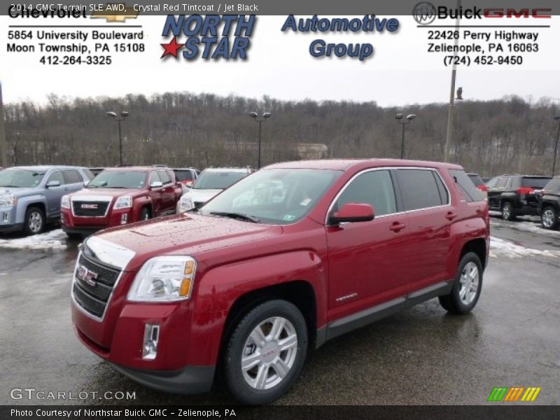 Crystal Red Tintcoat / Jet Black 2014 GMC Terrain SLE AWD