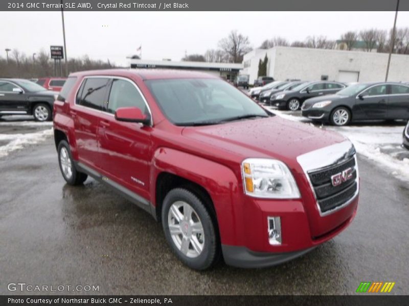 Crystal Red Tintcoat / Jet Black 2014 GMC Terrain SLE AWD