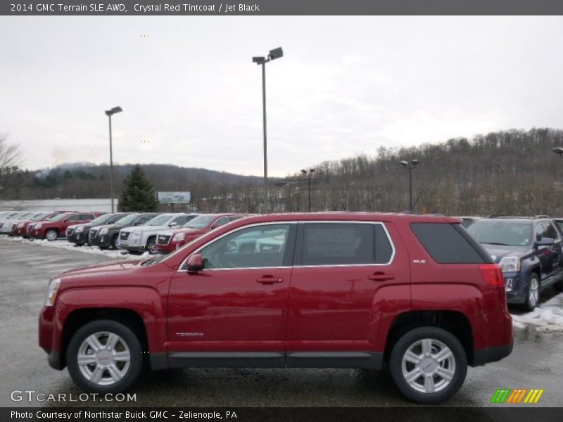Crystal Red Tintcoat / Jet Black 2014 GMC Terrain SLE AWD