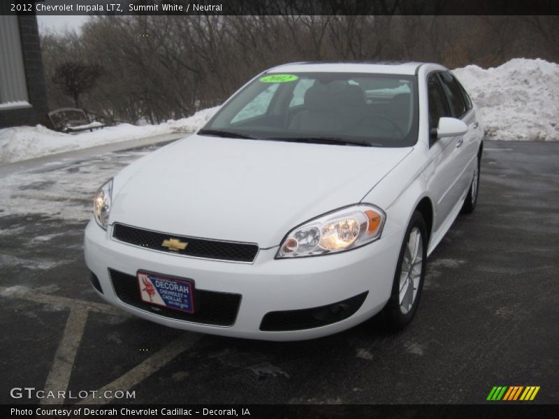 Summit White / Neutral 2012 Chevrolet Impala LTZ