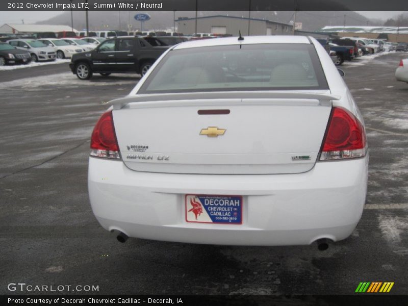 Summit White / Neutral 2012 Chevrolet Impala LTZ