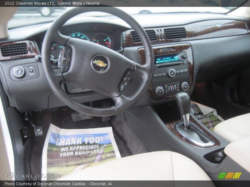 Summit White / Neutral 2012 Chevrolet Impala LTZ