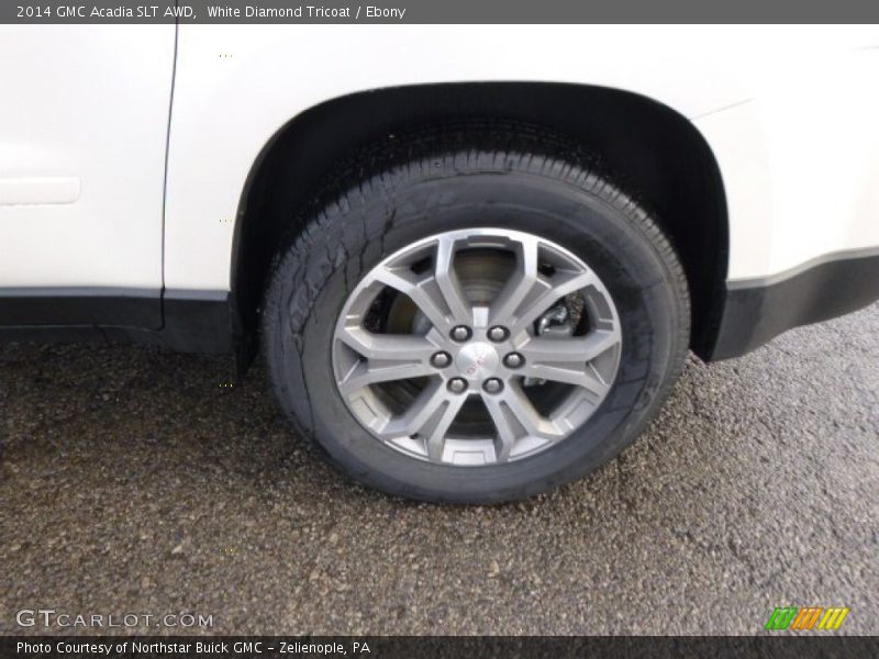 White Diamond Tricoat / Ebony 2014 GMC Acadia SLT AWD