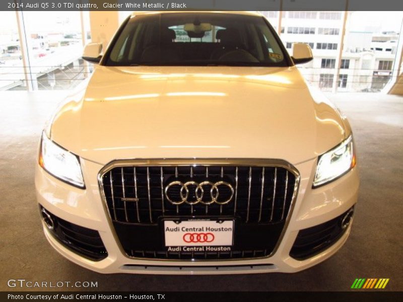 Glacier White Metallic / Black 2014 Audi Q5 3.0 TDI quattro