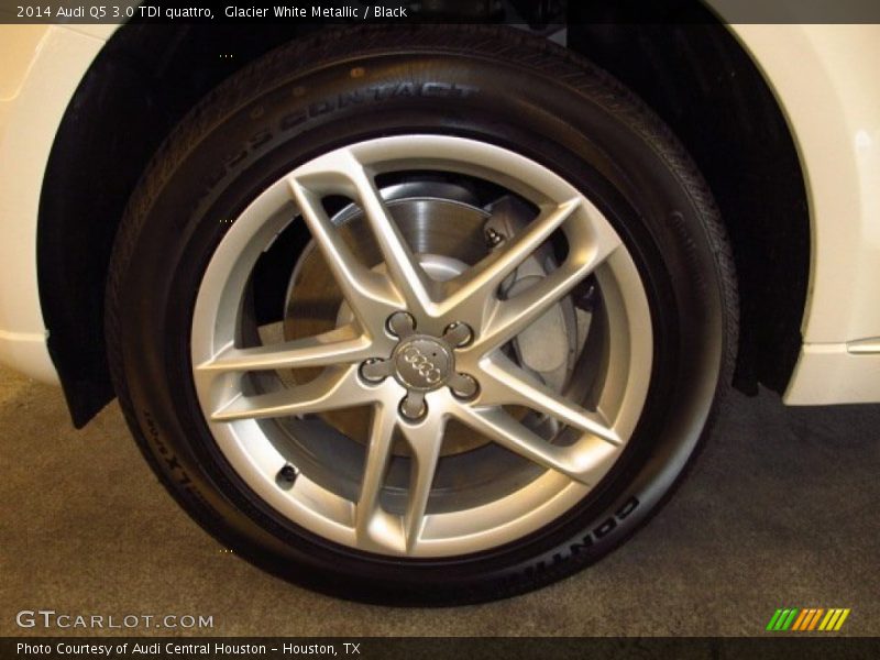 Glacier White Metallic / Black 2014 Audi Q5 3.0 TDI quattro