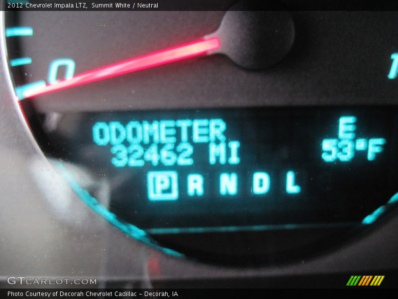 Summit White / Neutral 2012 Chevrolet Impala LTZ