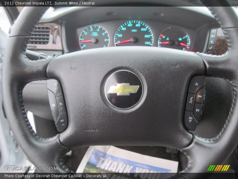 Summit White / Neutral 2012 Chevrolet Impala LTZ