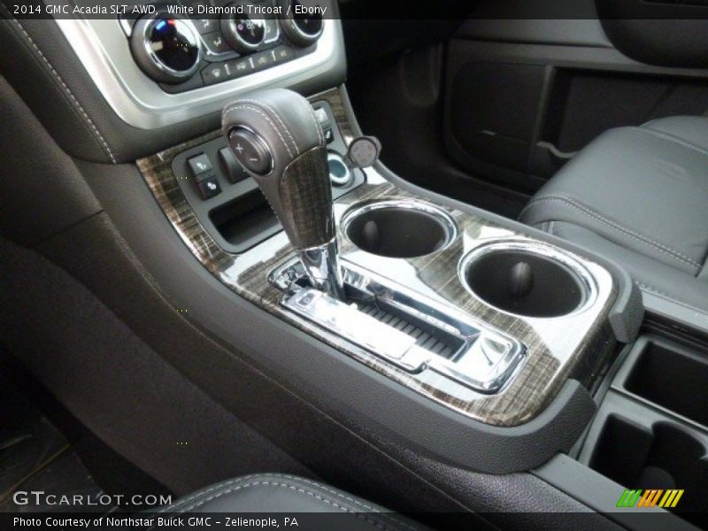 White Diamond Tricoat / Ebony 2014 GMC Acadia SLT AWD