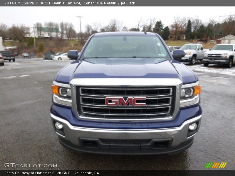  2014 Sierra 1500 SLE Double Cab 4x4 Cobalt Blue Metallic