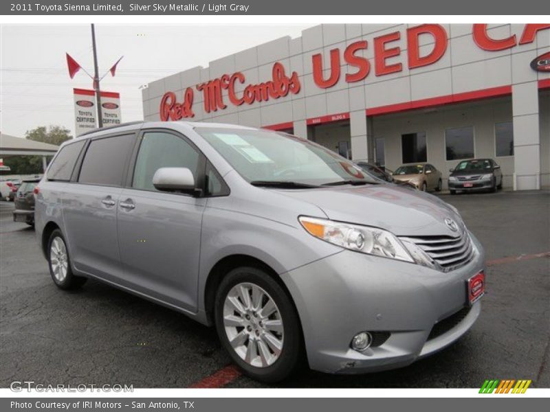 Silver Sky Metallic / Light Gray 2011 Toyota Sienna Limited