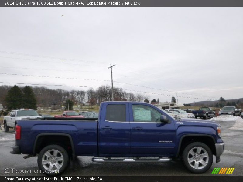  2014 Sierra 1500 SLE Double Cab 4x4 Cobalt Blue Metallic