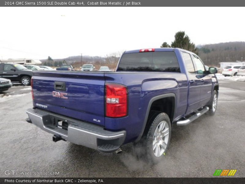 Cobalt Blue Metallic / Jet Black 2014 GMC Sierra 1500 SLE Double Cab 4x4