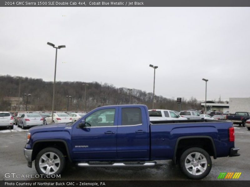 Cobalt Blue Metallic / Jet Black 2014 GMC Sierra 1500 SLE Double Cab 4x4