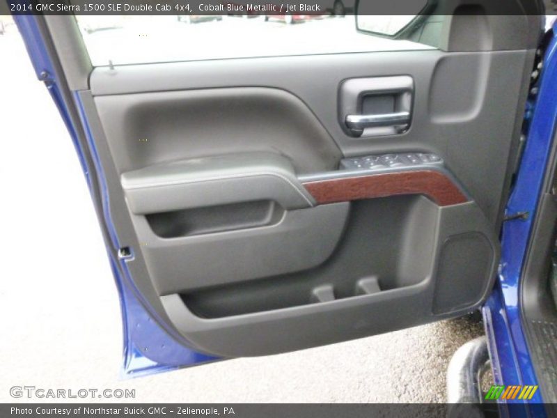 Cobalt Blue Metallic / Jet Black 2014 GMC Sierra 1500 SLE Double Cab 4x4