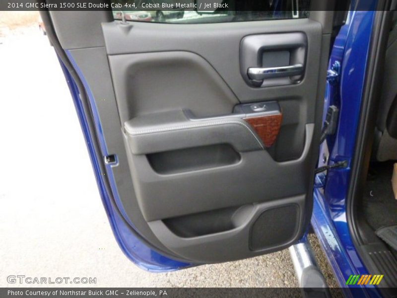 Cobalt Blue Metallic / Jet Black 2014 GMC Sierra 1500 SLE Double Cab 4x4