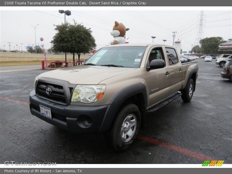 Desert Sand Mica / Graphite Gray 2008 Toyota Tacoma V6 PreRunner Double Cab