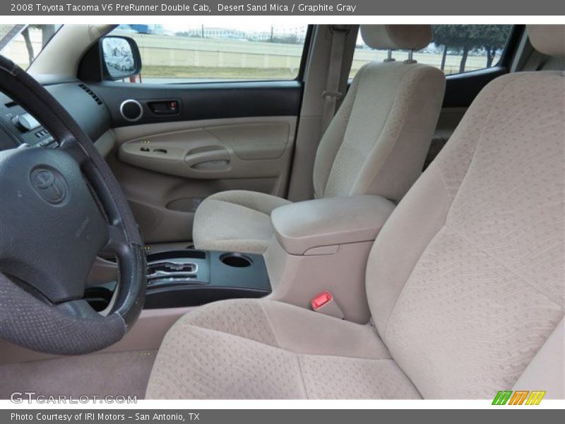 Desert Sand Mica / Graphite Gray 2008 Toyota Tacoma V6 PreRunner Double Cab