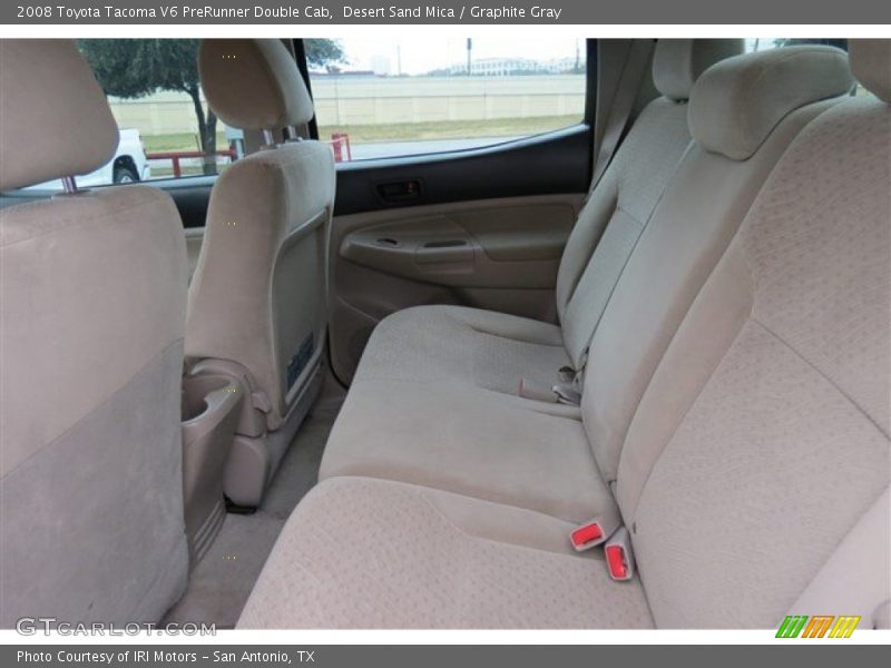 Desert Sand Mica / Graphite Gray 2008 Toyota Tacoma V6 PreRunner Double Cab