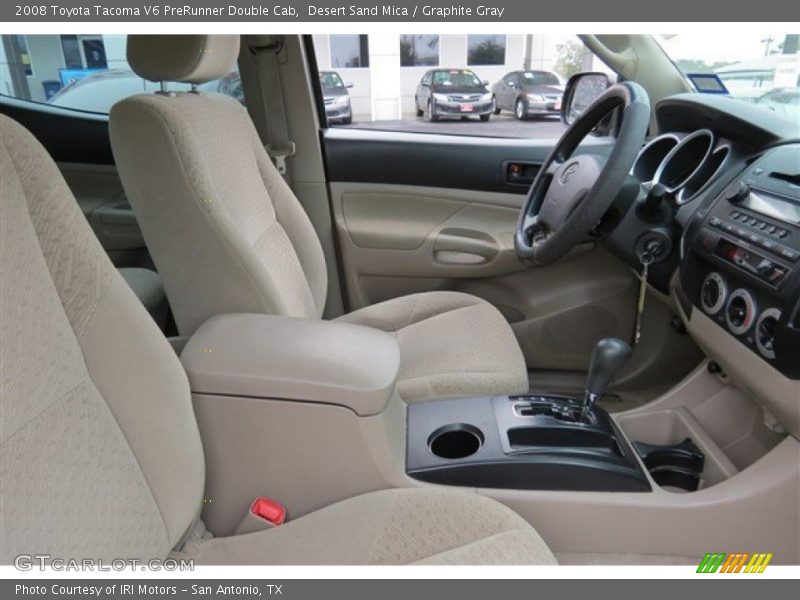 Desert Sand Mica / Graphite Gray 2008 Toyota Tacoma V6 PreRunner Double Cab