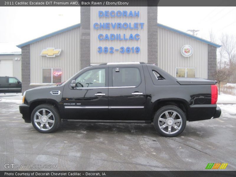 Black Raven / Ebony/Ebony 2011 Cadillac Escalade EXT Premium AWD