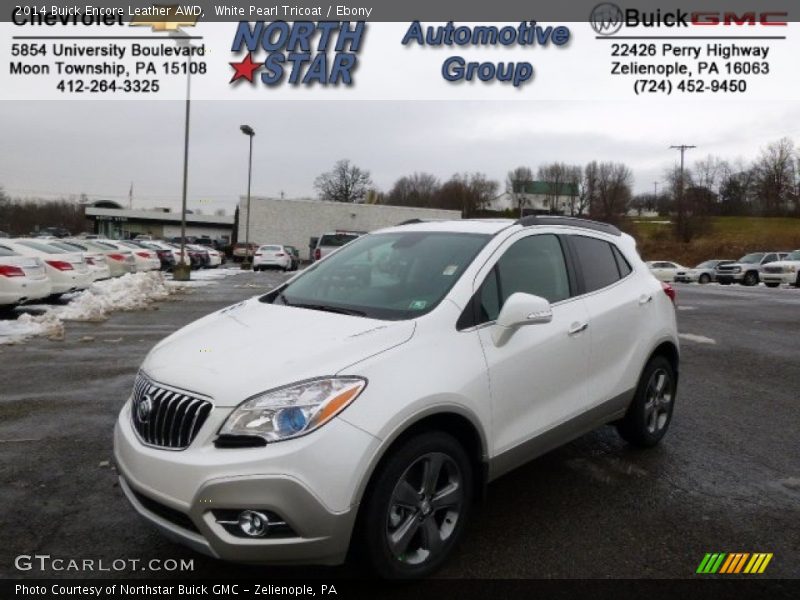 White Pearl Tricoat / Ebony 2014 Buick Encore Leather AWD