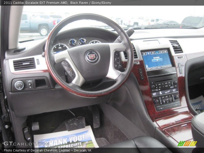 Black Raven / Ebony/Ebony 2011 Cadillac Escalade EXT Premium AWD