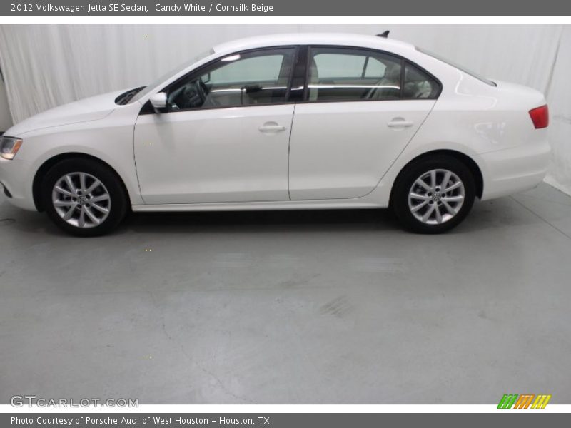 Candy White / Cornsilk Beige 2012 Volkswagen Jetta SE Sedan