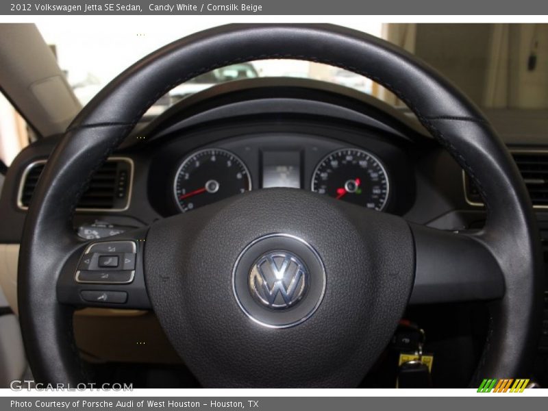 Candy White / Cornsilk Beige 2012 Volkswagen Jetta SE Sedan