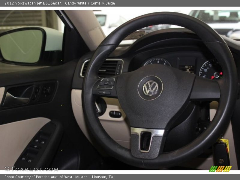 Candy White / Cornsilk Beige 2012 Volkswagen Jetta SE Sedan