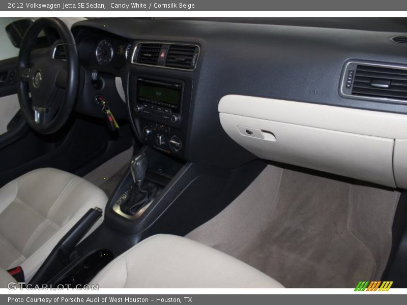 Candy White / Cornsilk Beige 2012 Volkswagen Jetta SE Sedan