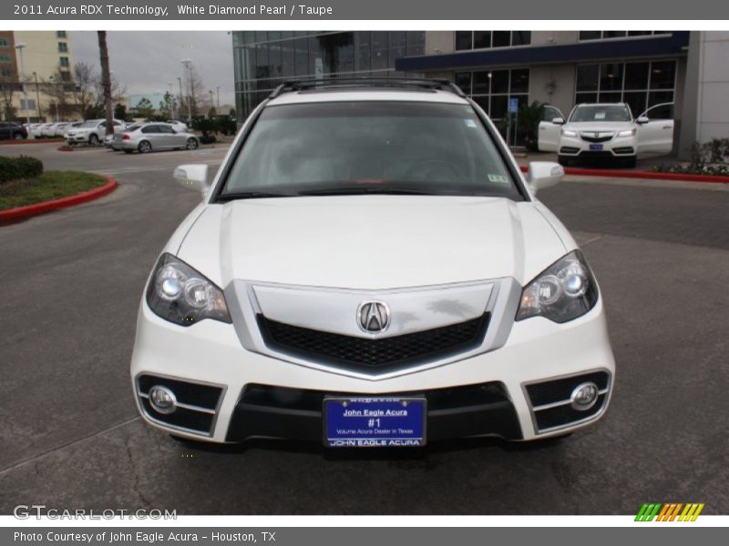 White Diamond Pearl / Taupe 2011 Acura RDX Technology