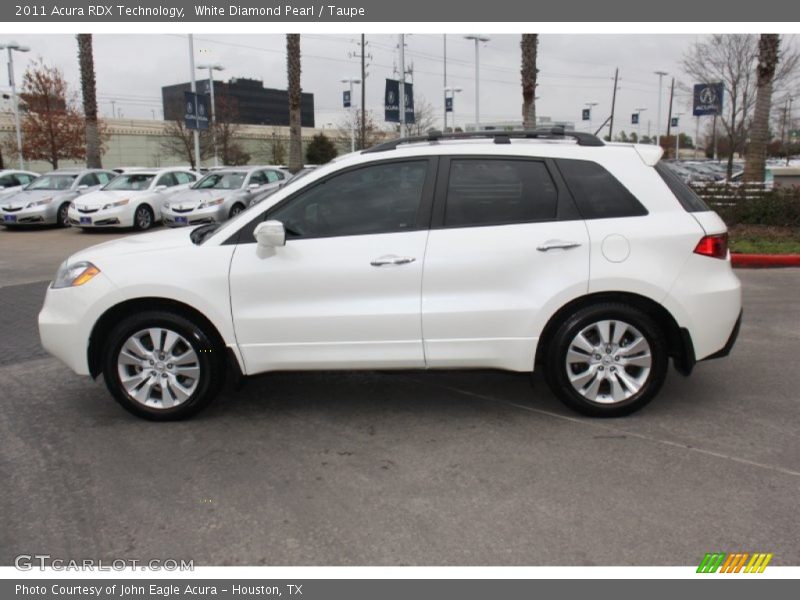 White Diamond Pearl / Taupe 2011 Acura RDX Technology