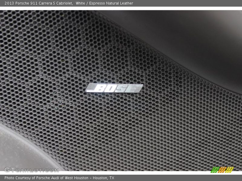 White / Espresso Natural Leather 2013 Porsche 911 Carrera S Cabriolet