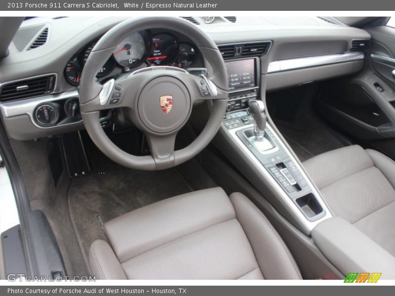  2013 911 Carrera S Cabriolet Espresso Natural Leather Interior