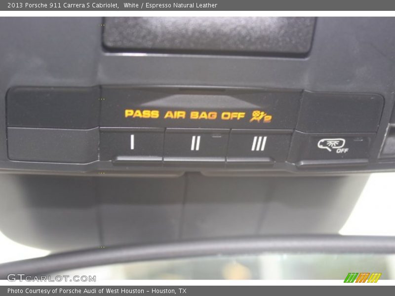 White / Espresso Natural Leather 2013 Porsche 911 Carrera S Cabriolet