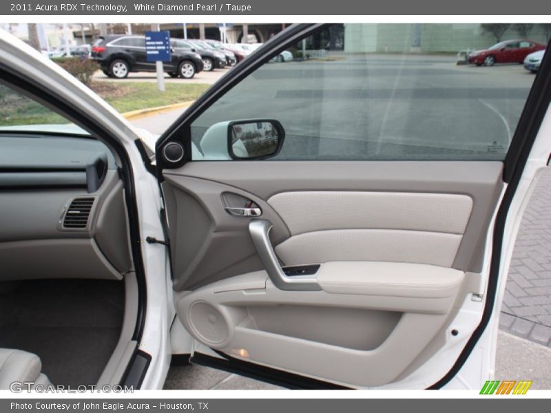 White Diamond Pearl / Taupe 2011 Acura RDX Technology
