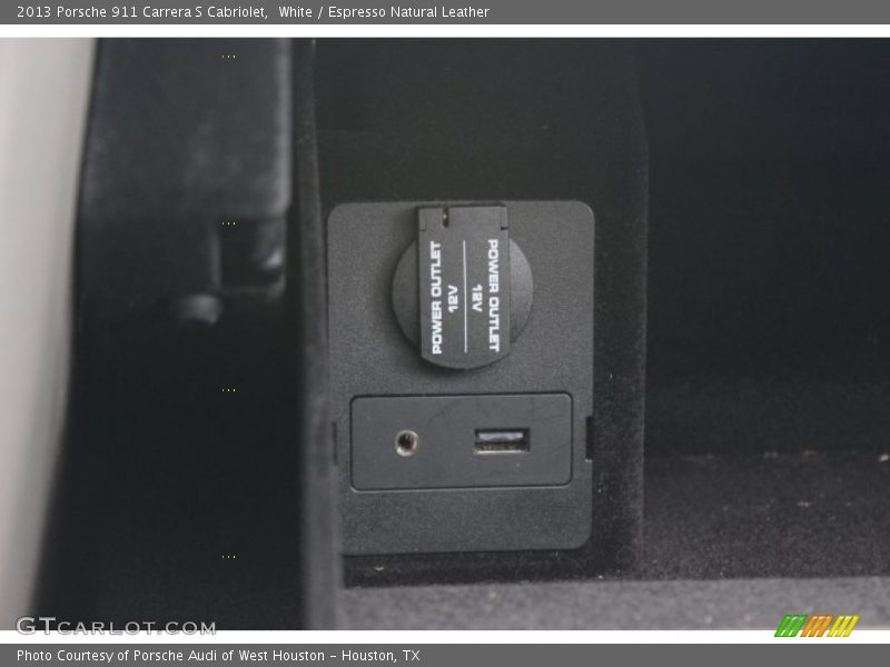 White / Espresso Natural Leather 2013 Porsche 911 Carrera S Cabriolet