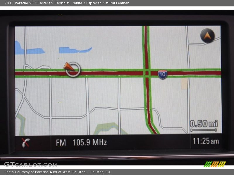 White / Espresso Natural Leather 2013 Porsche 911 Carrera S Cabriolet