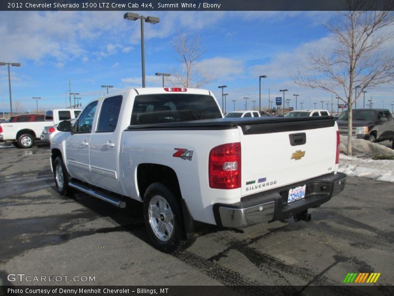 Summit White / Ebony 2012 Chevrolet Silverado 1500 LTZ Crew Cab 4x4