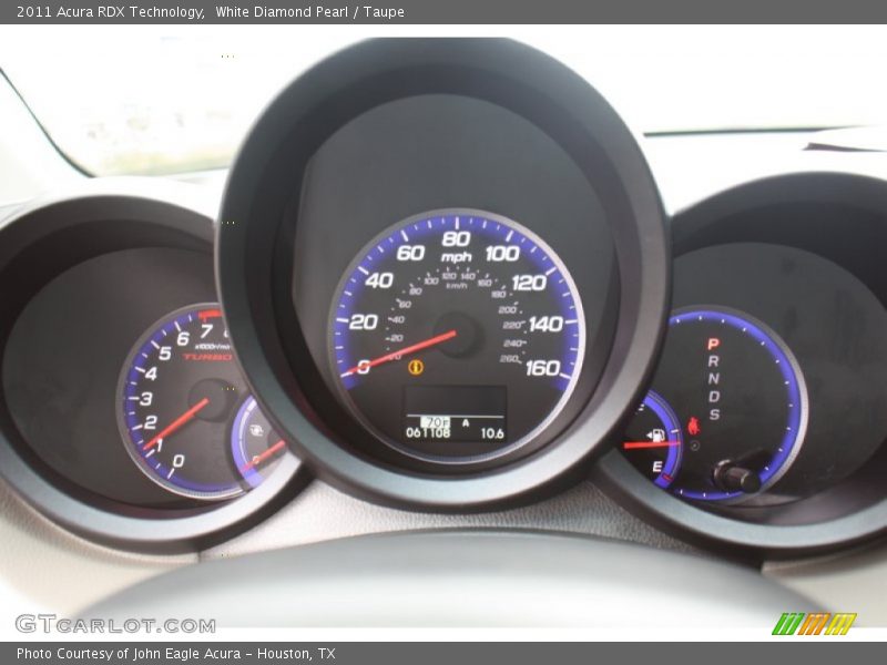 White Diamond Pearl / Taupe 2011 Acura RDX Technology
