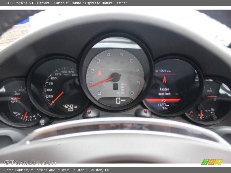  2013 911 Carrera S Cabriolet Carrera S Cabriolet Gauges