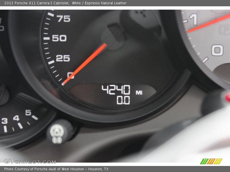 White / Espresso Natural Leather 2013 Porsche 911 Carrera S Cabriolet