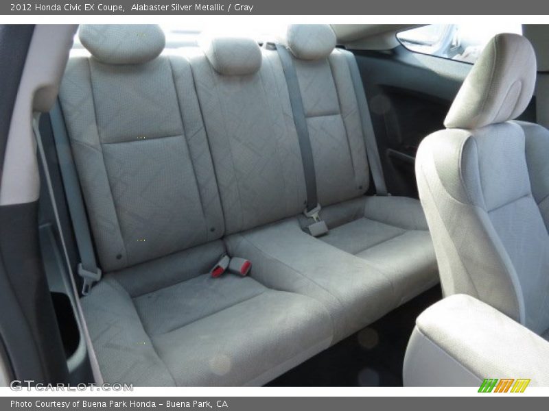 Alabaster Silver Metallic / Gray 2012 Honda Civic EX Coupe