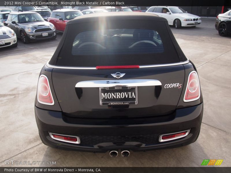 Midnight Black Metallic / Carbon Black 2012 Mini Cooper S Convertible